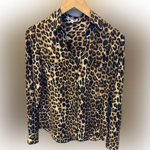 Express XS Animal print portofino shirt